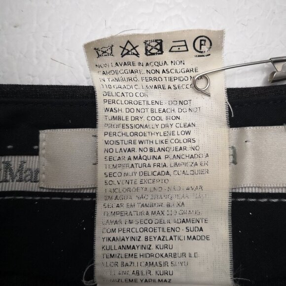 MaxMara Made in Italy Ladies Size 10 Dark Grey Straight Leg Dress Pants - Picture 5 of 11